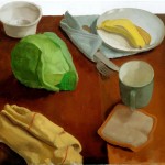 cabbage and banana, 2013, oil on canvas, 20 x 24 in